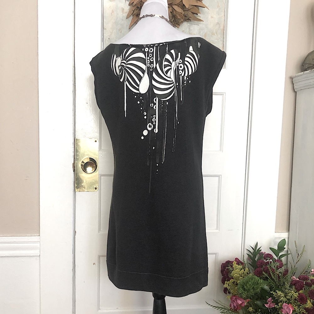 Diesel Charcoal Grey Knit top size Large
